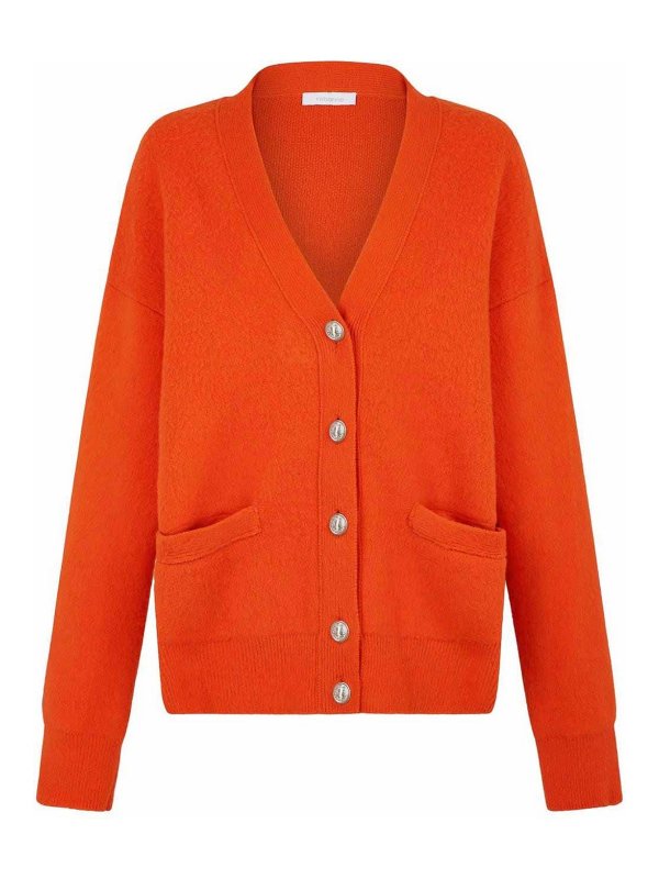 RABANNE: Cardigans - Cardigan - Orange