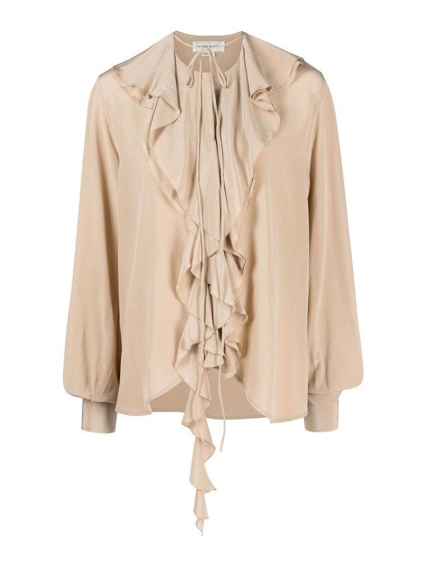 VICTORIA BECKHAM: シャツ - シャツ - ベージュ