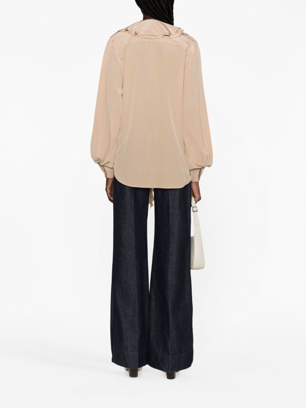 シャツ - ベージュ shop online: VICTORIA BECKHAM