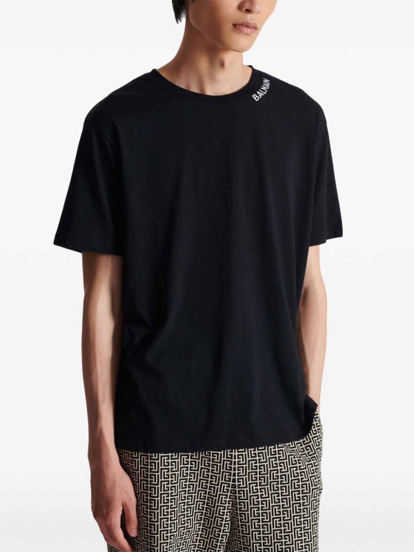 The Best Shops Balmain: Camiseta - Negro