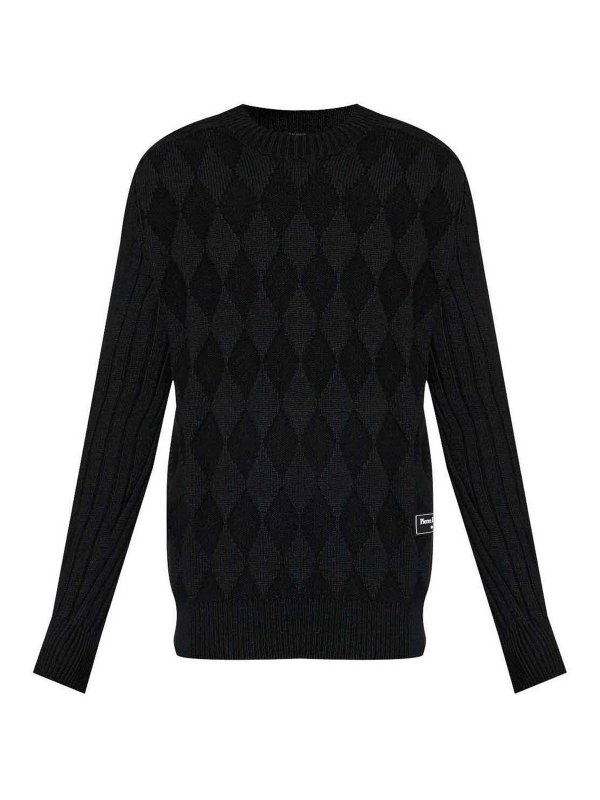 Balmain: クルーネック - クルーネック - 黒