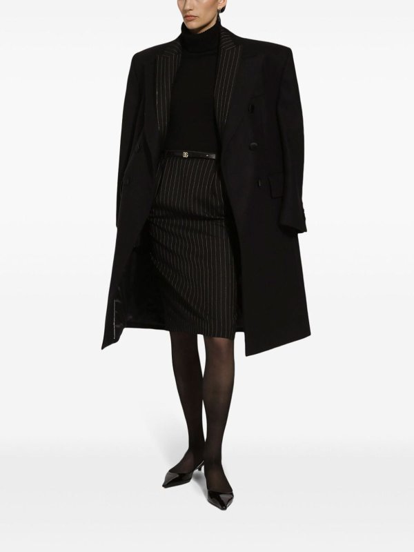 DOLCE & GABBANA: crew necks online - Black Sicily Cashmere Sweater