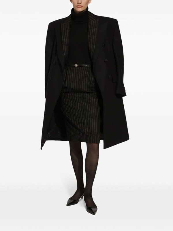 The Best Shops DOLCE & GABBANA: crew necks - Black Sicily Cashmere Sweater