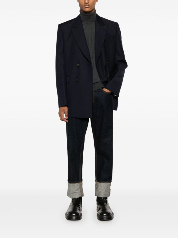 ETRO: maglia collo rotondo online - Maglione A Collo Alto Con Ricamo Pegaso