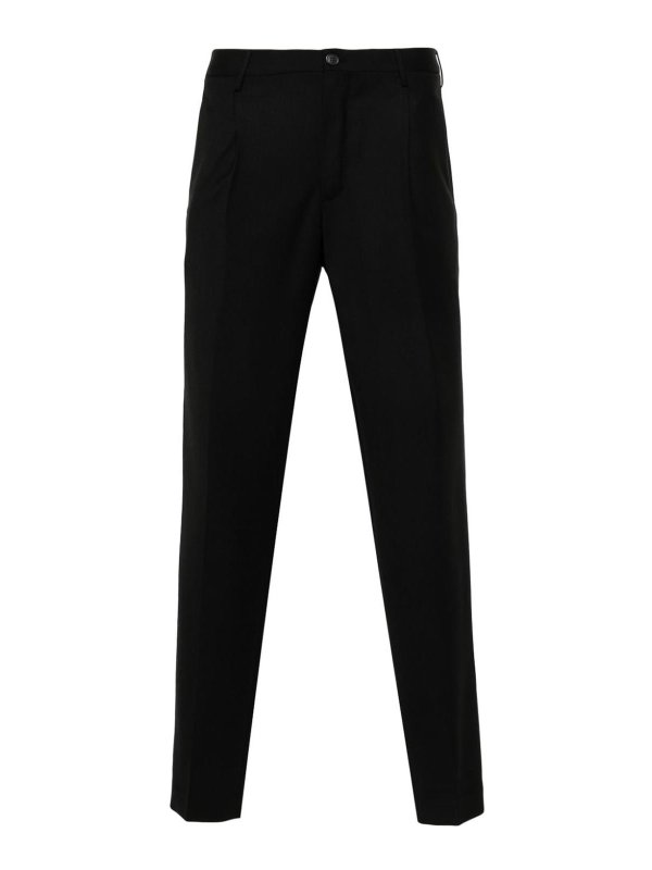 INCOTEX: Pantalons casual - Pantalons Décontractés - Noir