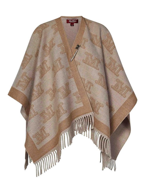 Max Mara: Capas  y Ponchos - Capa - Beis