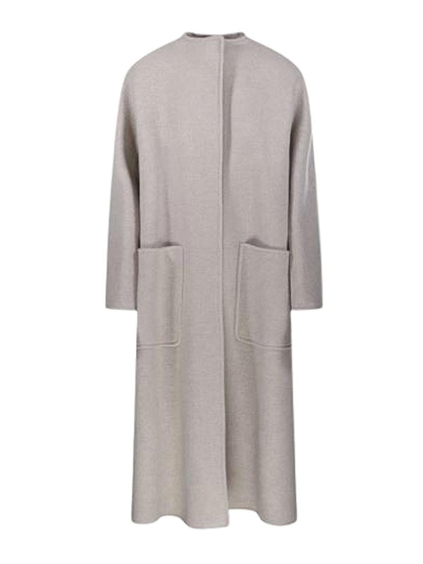 Max Mara: short coats - Atelier Double Cashmere Flared Coat Gioiosa