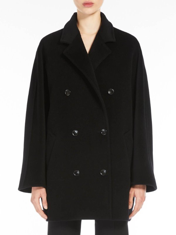 The Best Shops Max Mara: Kurze Mäntel - Kurzer Mantel - Schwarz