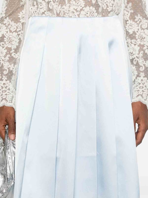 Falda Semilarga - Azul shop online: Self Portrait