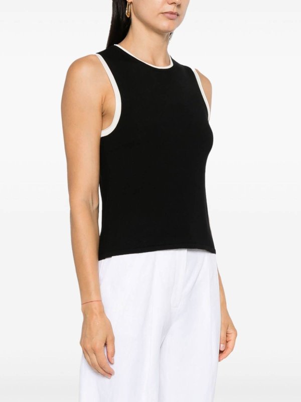 Top In Knit With Contrasting Edges shop online: Theory