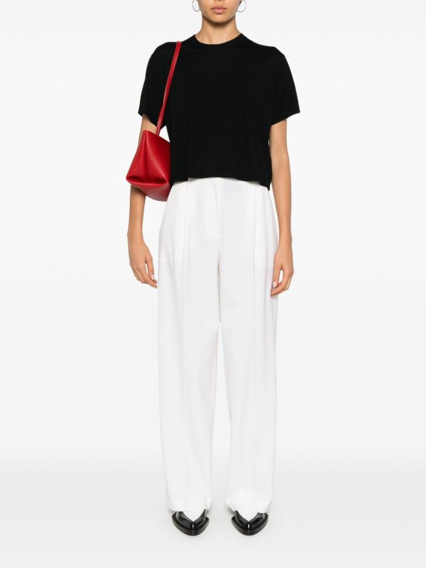 Crop Wool T-Shirt shop online: Theory