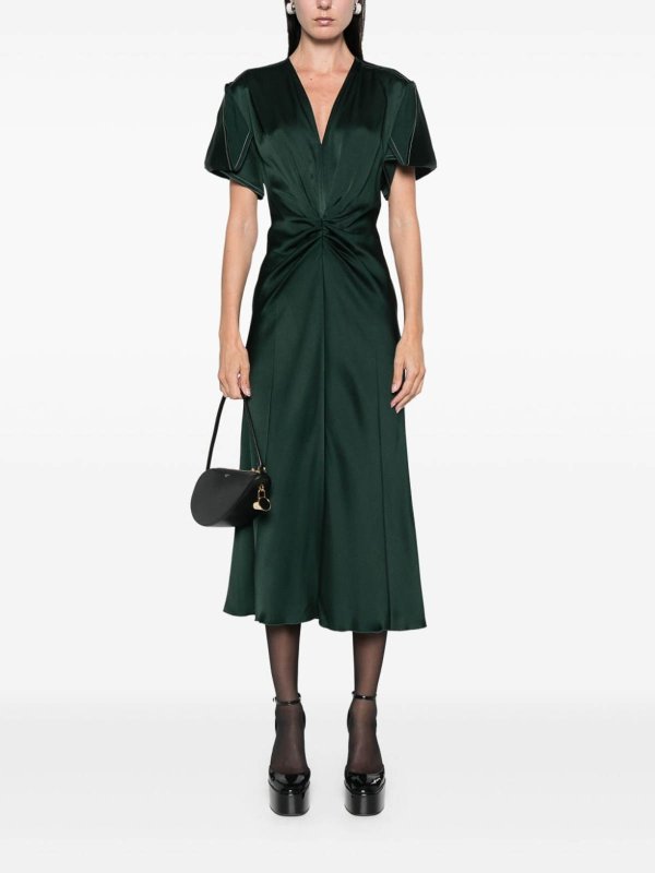 VICTORIA BECKHAM buy online マキシドレス - ダークグリーン