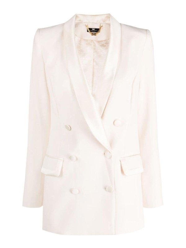 Elisabetta Franchi Blazer - Beige - Women | GI09337E2193