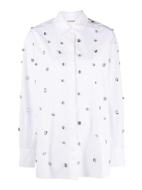 SPORTMAX: Hemden - Hemd - Weiß