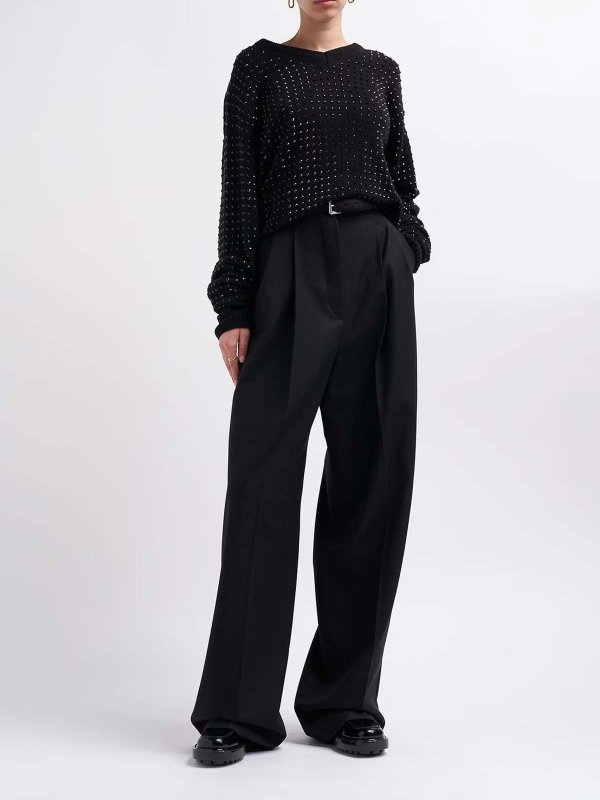 SPORTMAX: クルーネック online - クルーネック - 黒