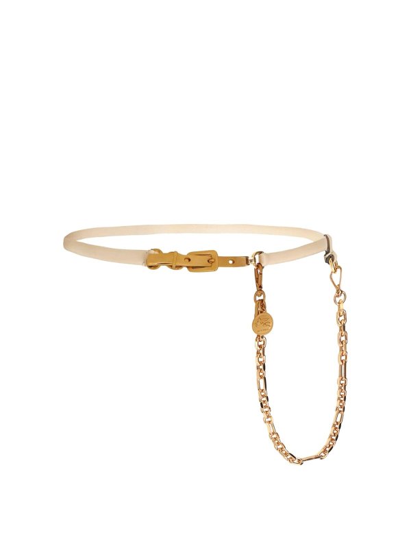 ETRO: Gürtel - Gürtel - Weiß