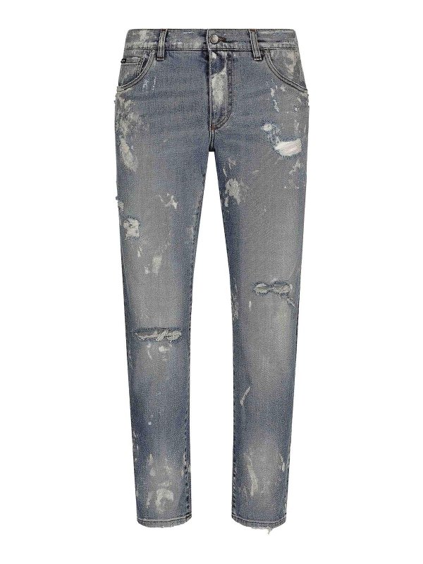 DOLCE & GABBANA: straight leg jeans - Jeans
