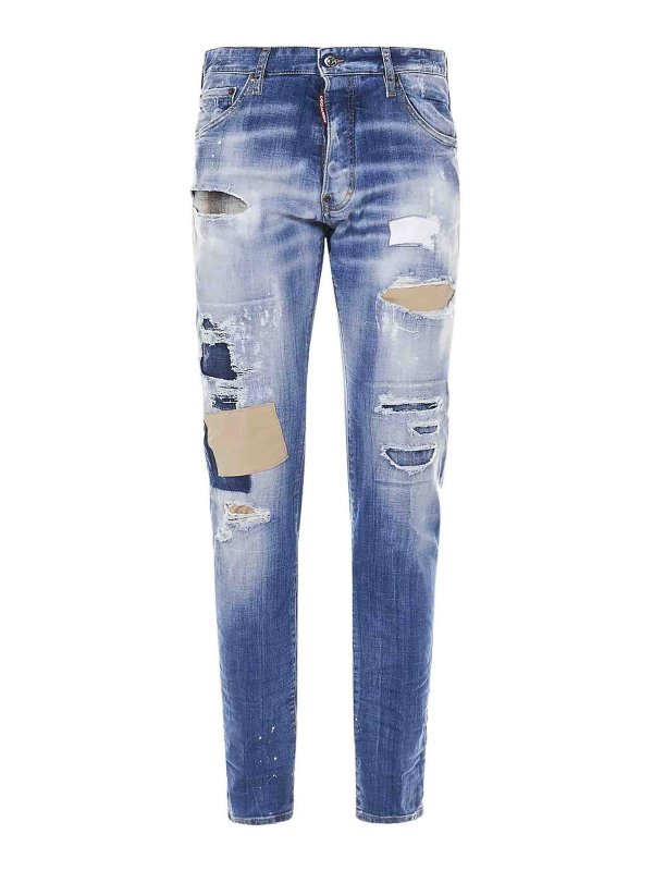 DSQUARED2: straight leg jeans - Jeans