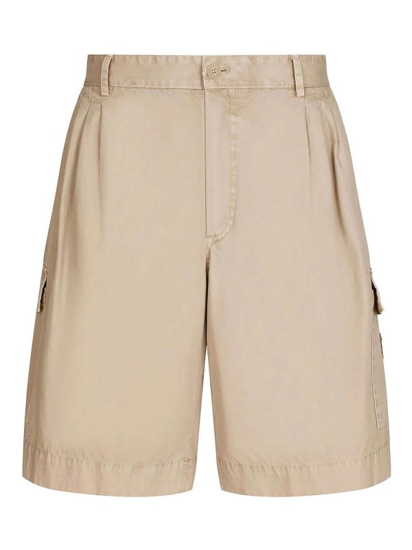 DOLCE & GABBANA: トラウザーショーツ - ショートパンツ - ベージュ