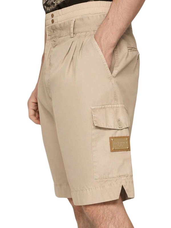 The Best Shops DOLCE & GABBANA: トラウザーショーツ - ショートパンツ - ベージュ