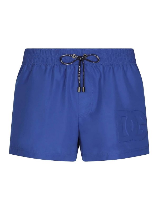 DOLCE & GABBANA: 水着 - スイムショーツ/スイムトランクス - ブルー