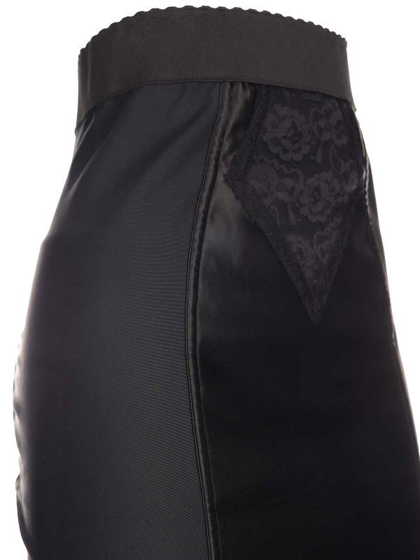 The Best Shops DOLCE & GABBANA: Faldas media pierna y semilargas - Falda Semilarga - Negro