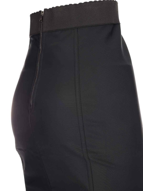 Falda Semilarga - Negro shop online: DOLCE & GABBANA