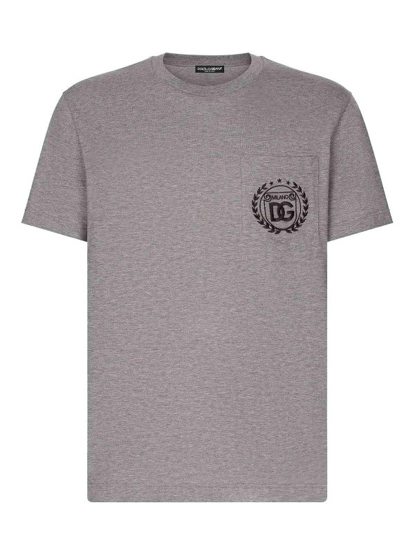 DOLCE & GABBANA: T-shirts - T-Shirt - Grau