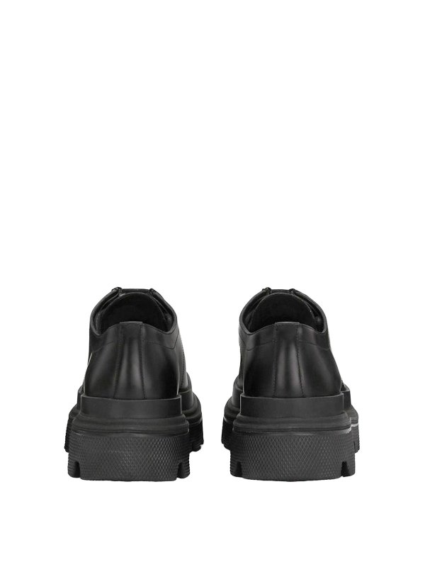 The Best Shops DOLCE & GABBANA: レースアップシューズ - 編み上げ靴 - 黒