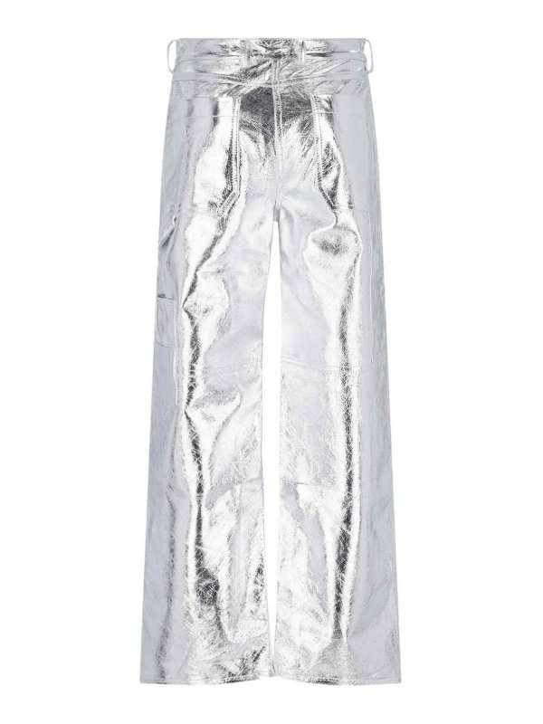 INTERIOR: casual trousers online - Laminated Pants