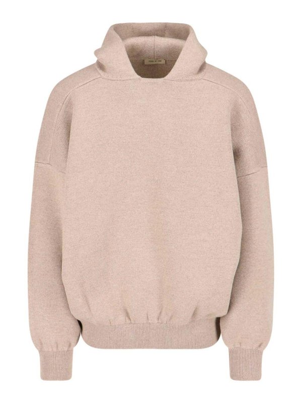 FEAR OF GOD: Col bateau - Pull Col Bateau - Beige