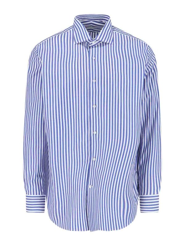 LABORATORIO DEL CARMINE: Camisas - Camisa - Azul