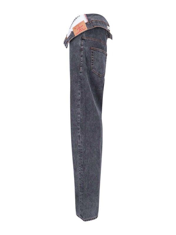 The Best Shops Y/PROJECT: bootcut jeans - Jeans Asimmetrici Evergreen