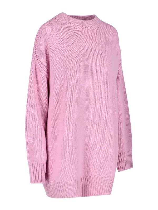 SA SU PHI: Strickpullover mit Rundhalsausschnitt online - Rundhalspullover - Nude