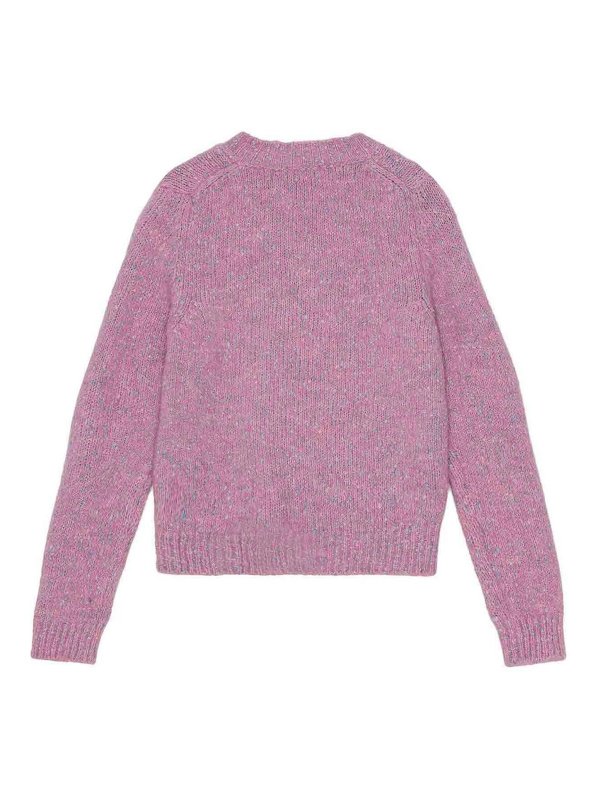 GANNI: crew necks online - Alpaca Cotton Mix O-Neck