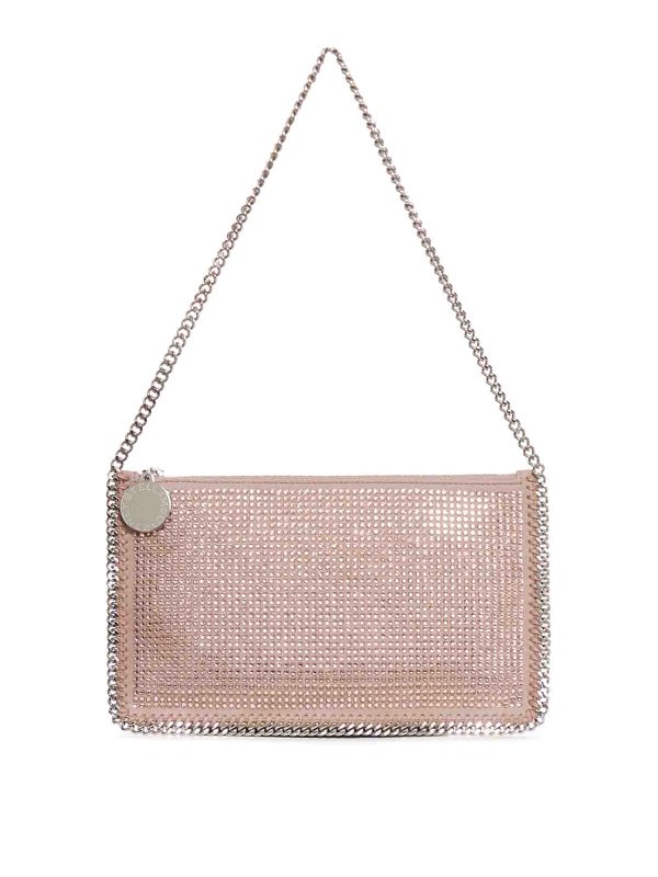 STELLA McCARTNEY: clutches - Pochette Accessoir All Over Crystal Hotfix