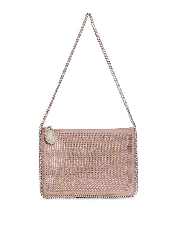 STELLA McCARTNEY: clutches online - Pochette Accessoir All Over Crystal Hotfix
