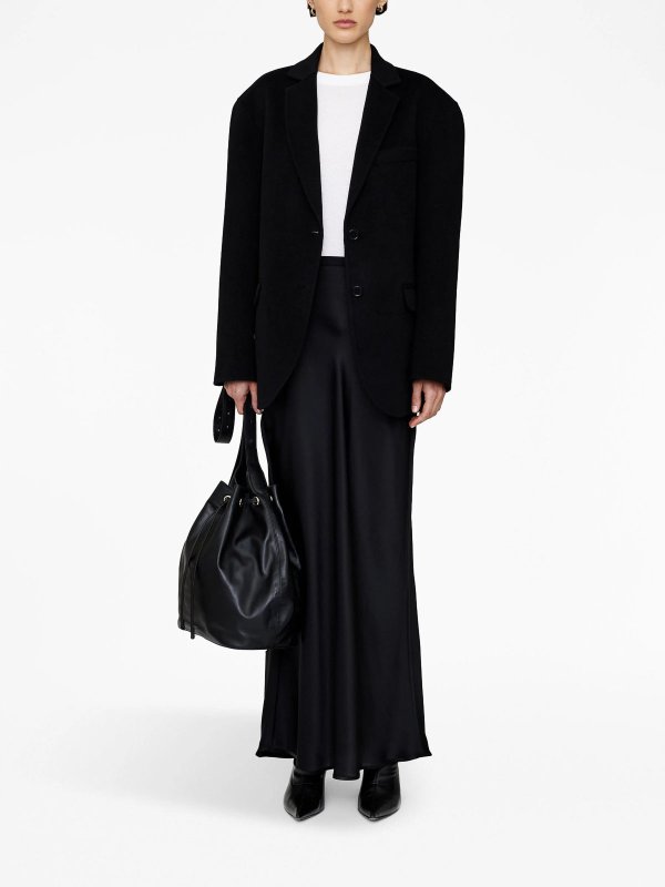 ANINE BING: Knee length skirts & Midi online - Bar Silk Maxi Skirt