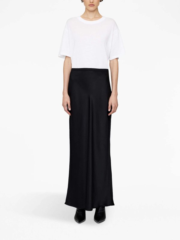 The Best Shops ANINE BING: Knee length skirts & Midi - Bar Silk Maxi Skirt