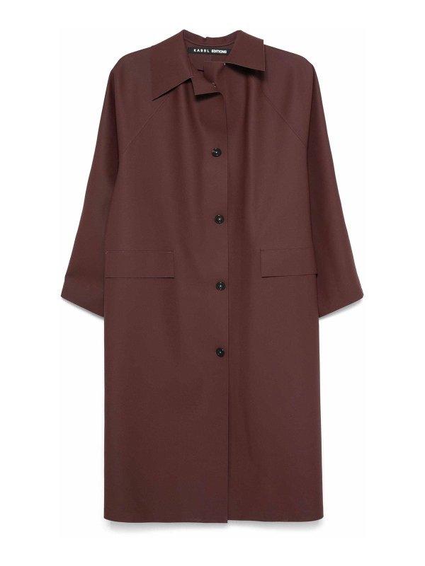 KASSL Editions: トレンチコート - トレンチコート - ピンク