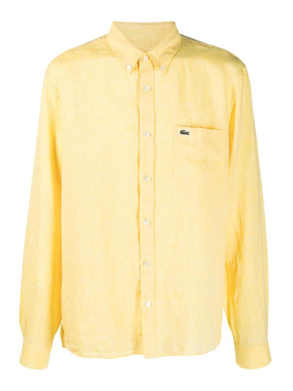 LACOSTE: シャツ - シャツ - ライトベージュ