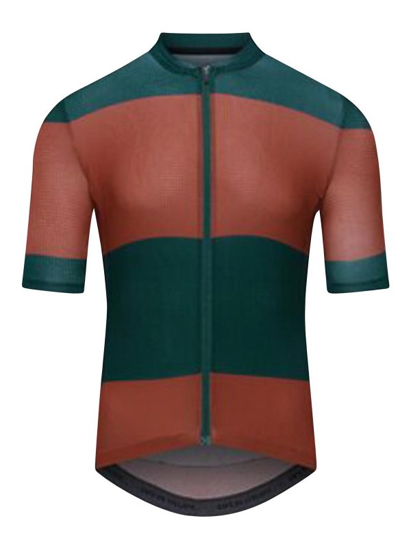 CAFé DU CYCLISTE: t-shirts - Green/Orange Ultralight Cycling Jersey