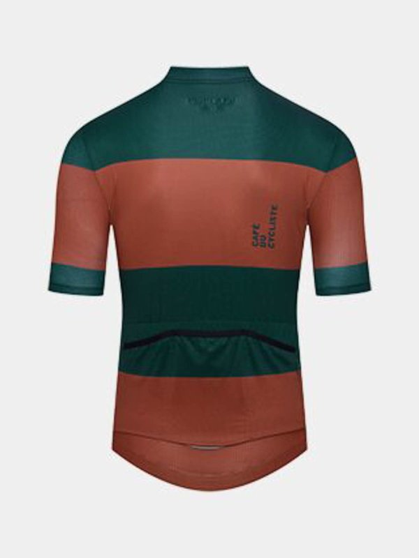 CAFé DU CYCLISTE: t-shirts online - Green/Orange Ultralight Cycling Jersey