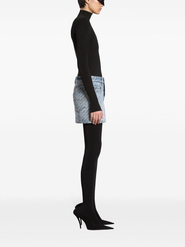 The Best Shops BALENCIAGA: Miniröcke - Midirock - Blau