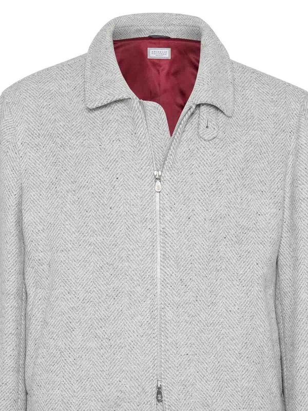 BRUNELLO CUCINELLI: ブレザー online - ブレザー - グレー