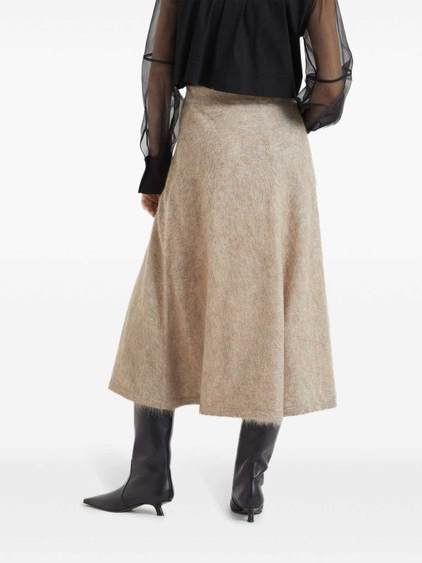 Waisted Midi Skirt shop online: BRUNELLO CUCINELLI