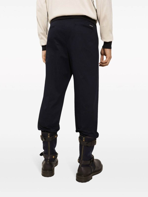 DOLCE & GABBANA: pantaloni casual online - Pantaloni affusolati in misto cotone