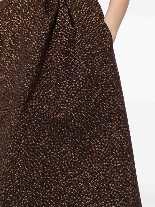 DRIES VAN NOTEN: Faldas media pierna y semilargas online - Falda Semilarga - Marrón