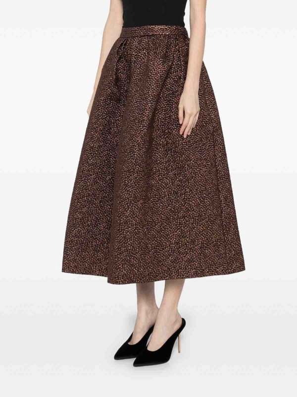 DRIES VAN NOTEN buy online Falda Semilarga - Marrón