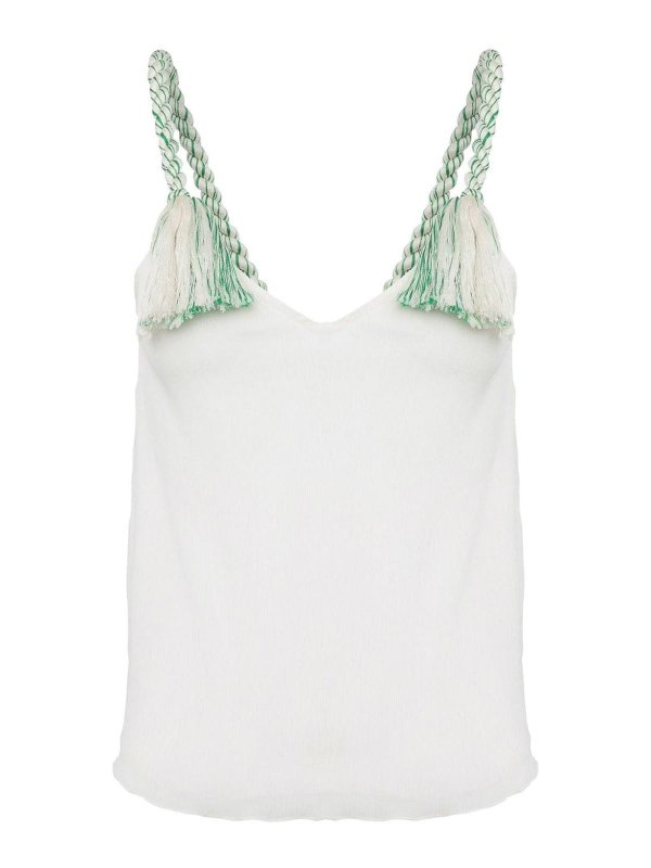 J.W. ANDERSON: Tops y camisetas sin mangas - Top - Blanco